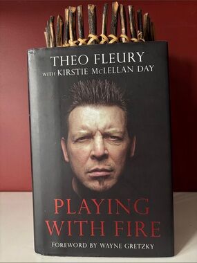 👛 (2/$20)Memoir PLAYING WITH FIRE by Theo Fleury (Fwd by Wayne Gretzky)